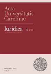 AUC Iuridica 2016/4 Úvahy o možné novelizaci zákoníku práce 